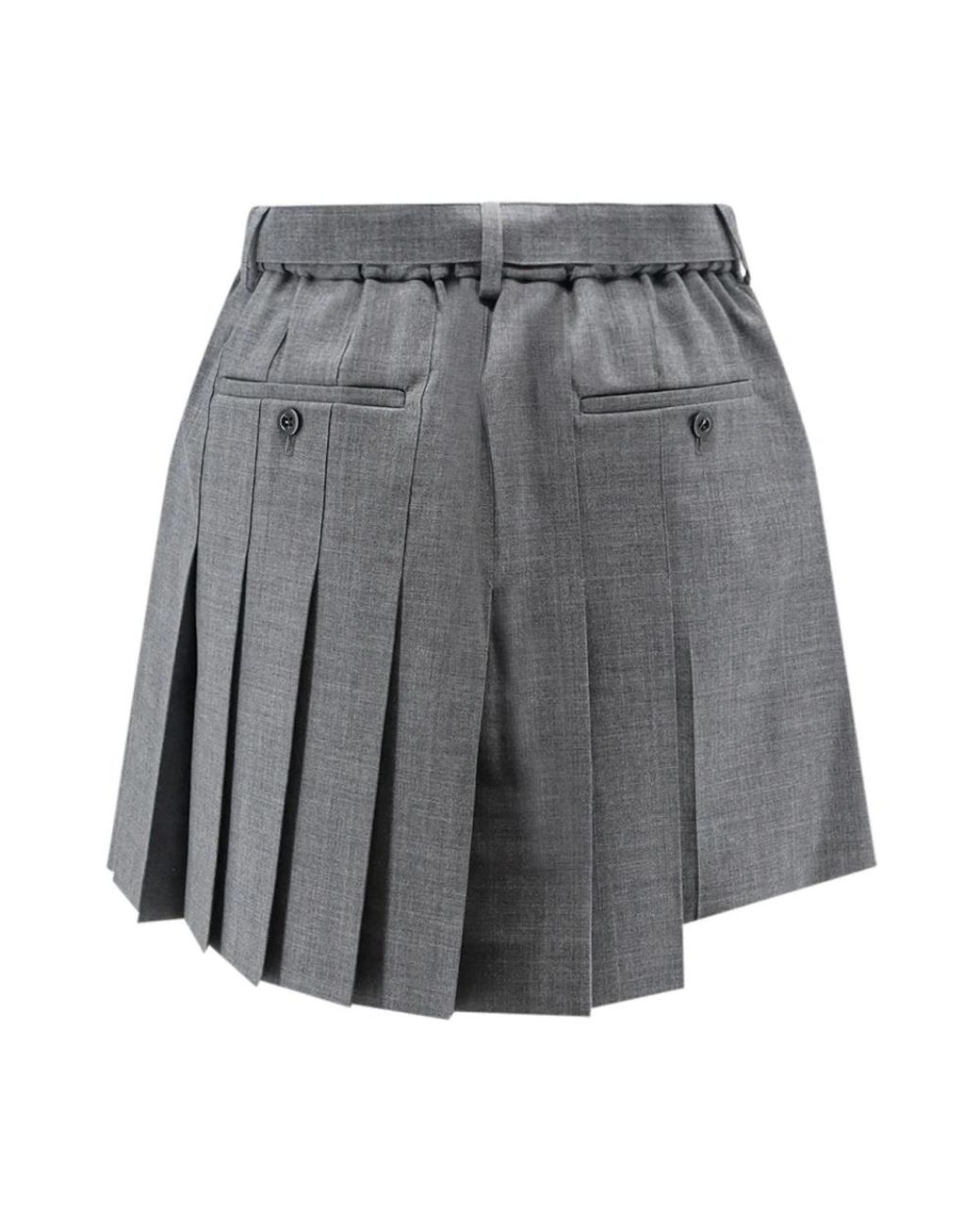 Sacai Gray Casual Shorts