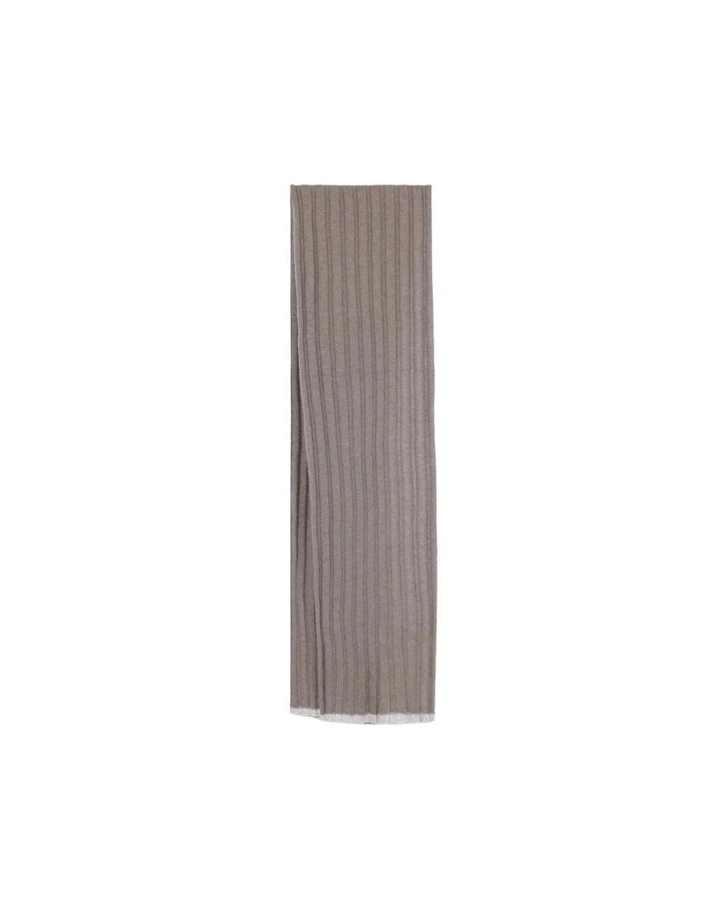 Brunello Cucinelli Gray Winter Scarves for men
