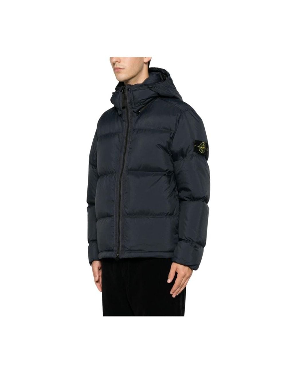 Stone Island Blue Winter Jackets for men