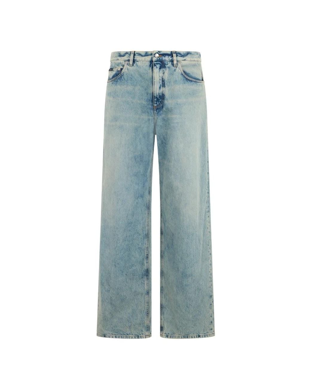 Dolce & Gabbana Blue Wide Jeans for men