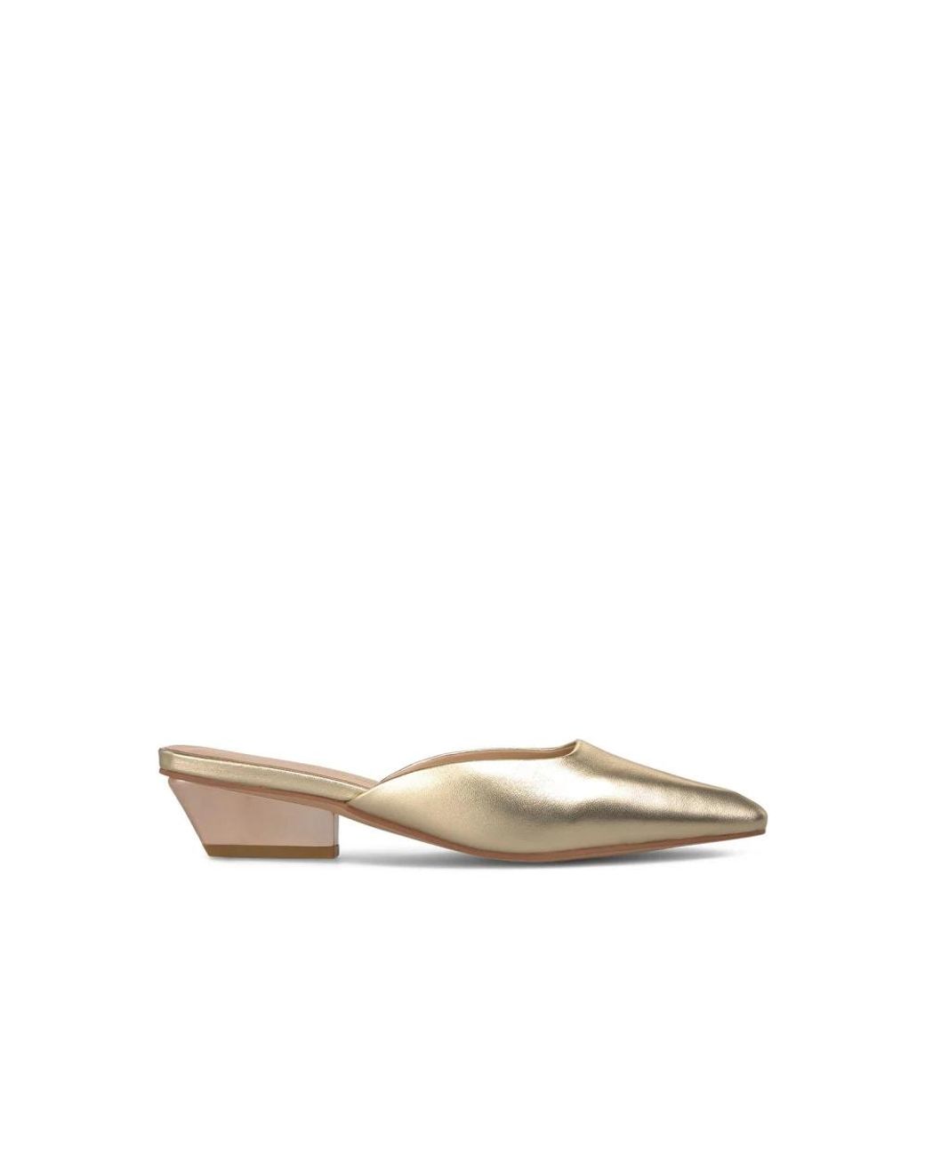 Alma En Pena. Natural Heeled Mules