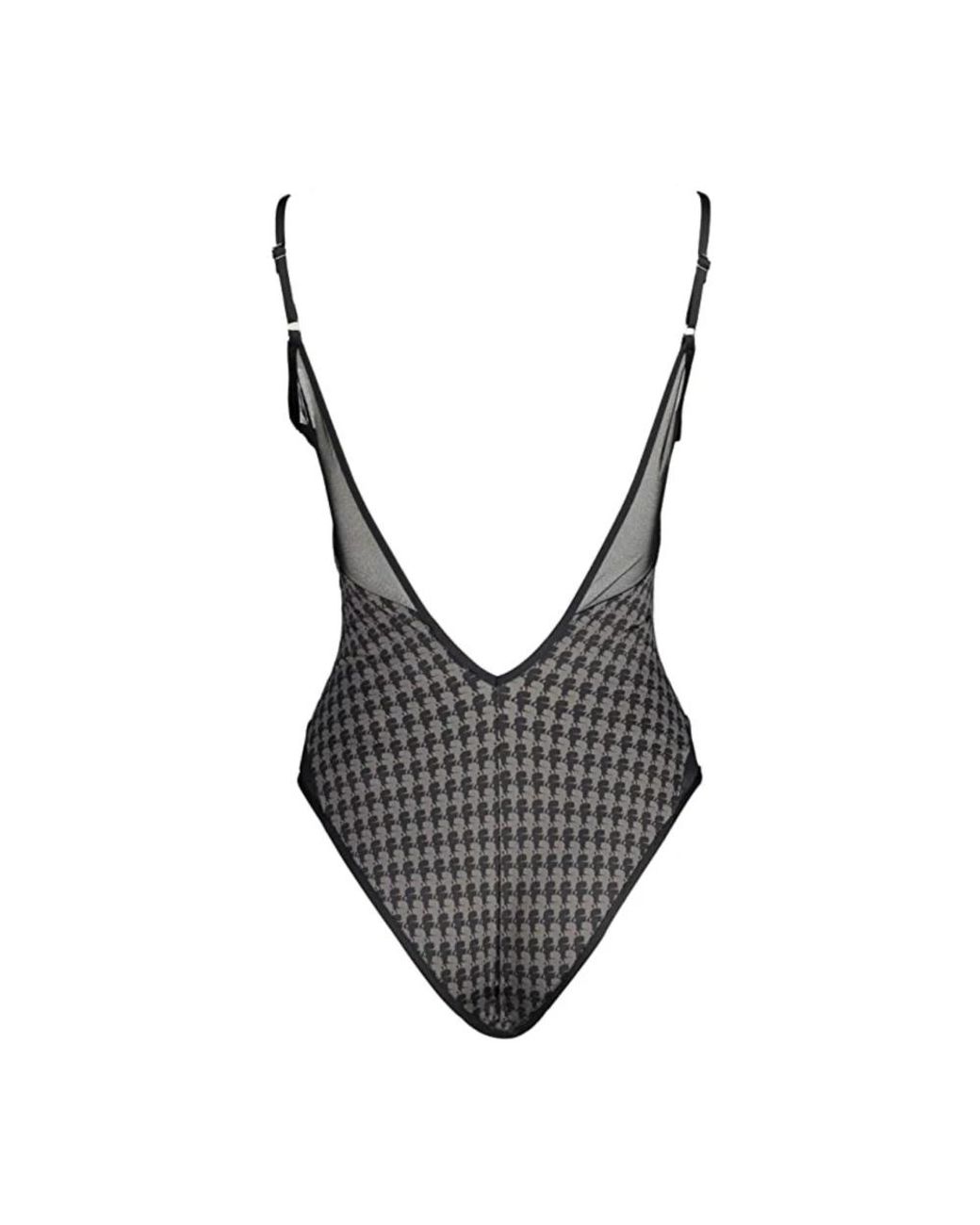 Karl Lagerfeld Gray Swimsuits