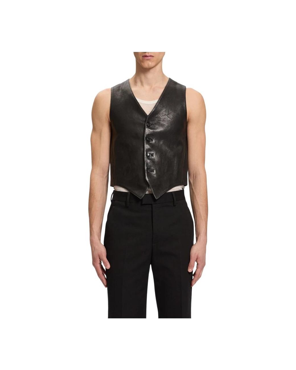 Ann Demeulemeester Black Waistcoats for men