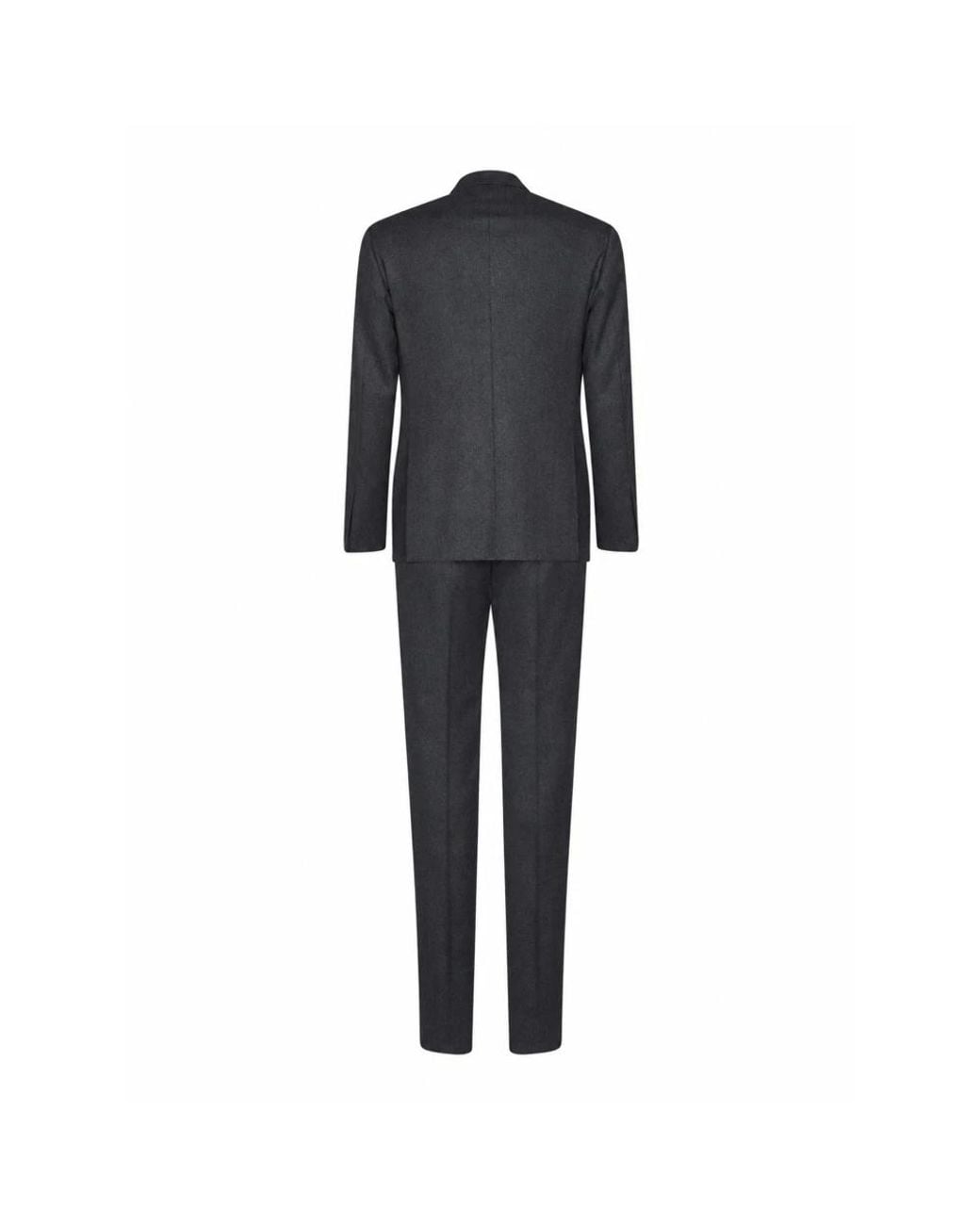 D4.0 Black Double Breasted Suits for men