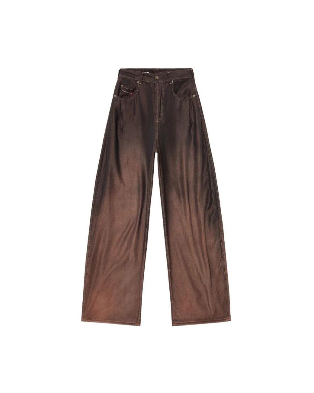 DIESEL Brown Wide Jeans