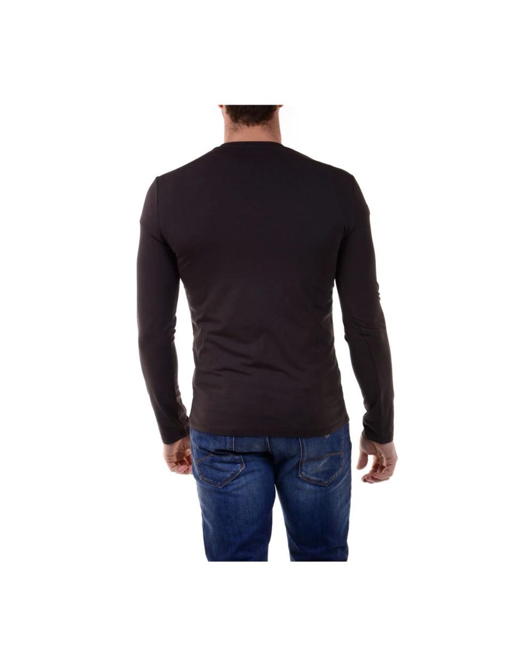 Armani Jeans Blue Round-Neck Knitwear for men