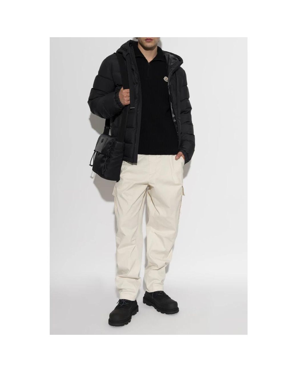 Moncler Black Turtlenecks for men