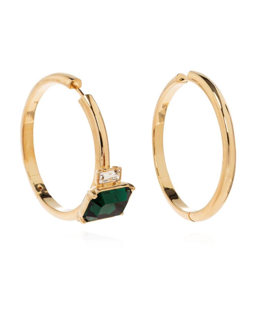 Moschino Metallic Runde Ohrringe