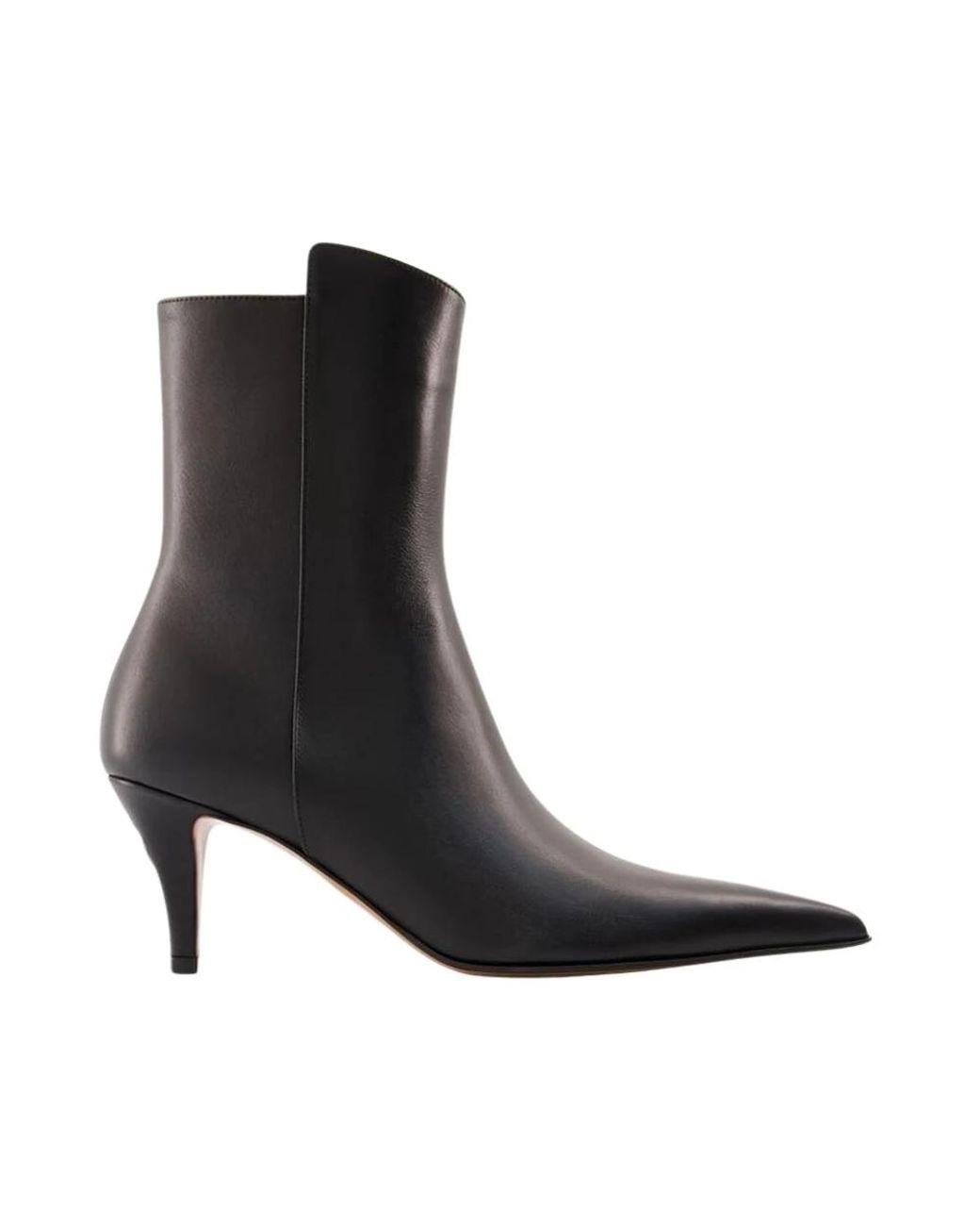 McQueen Black 80Mm Lederstiefel