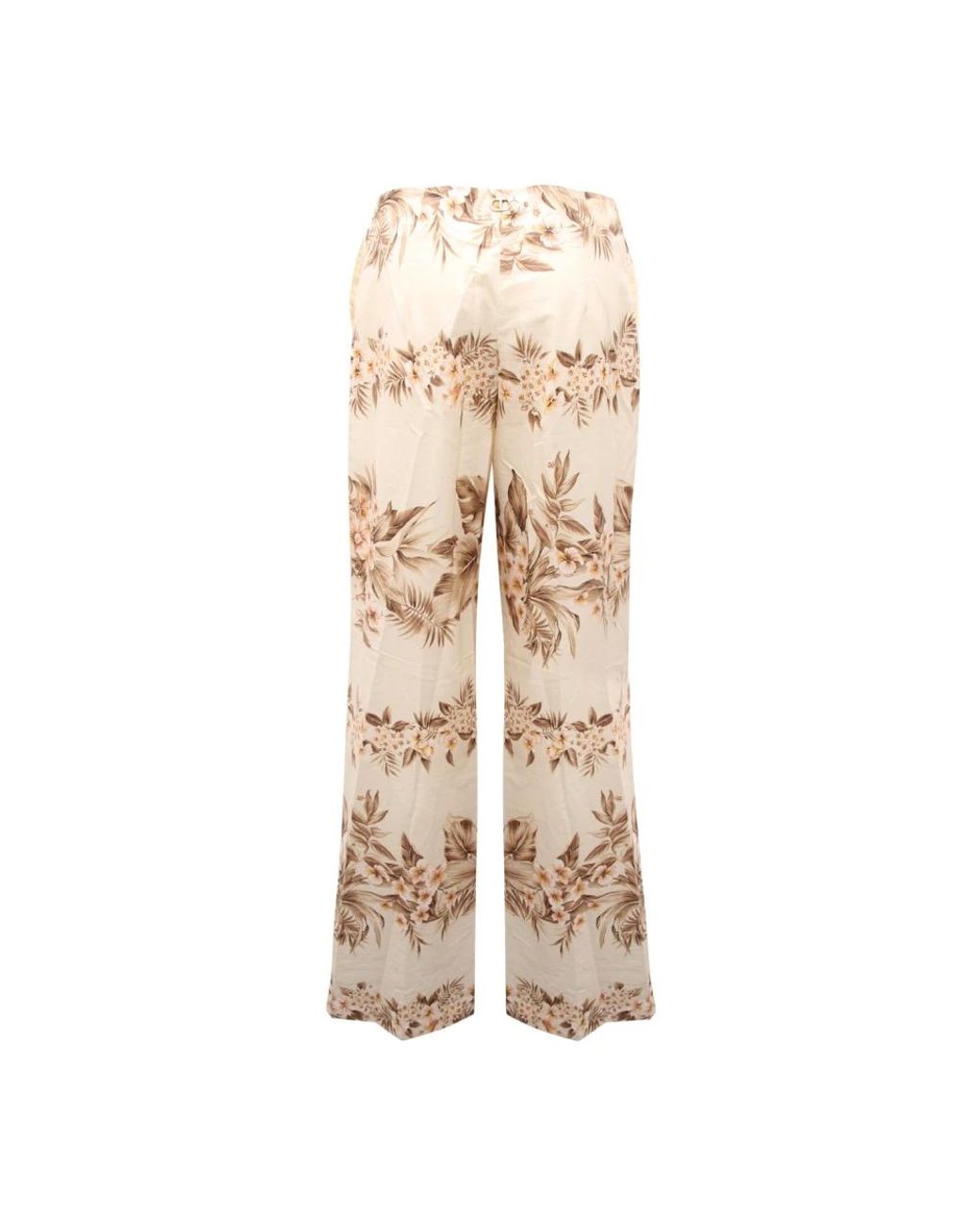 Twinset Natural Wide Trousers