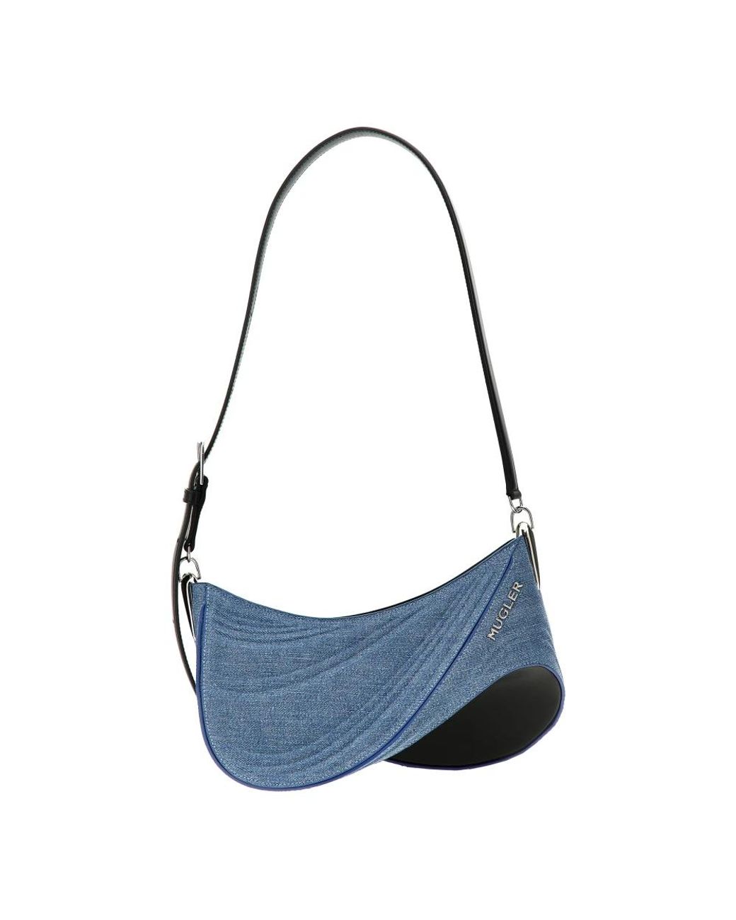 Mugler Blue Shoulder Bags