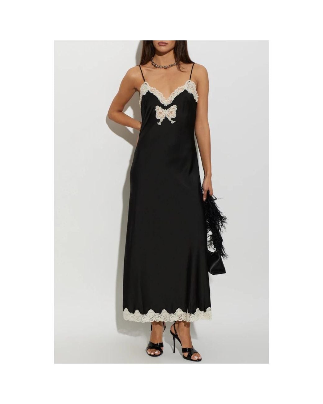 Midi Dresses LoveShackFancy en coloris Black