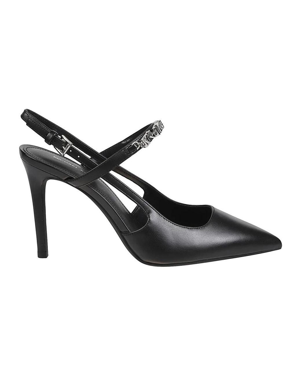 Michael Kors Schoenen ,Zwart ,Leer Dina Flex Leren Slingback Pump in het Black
