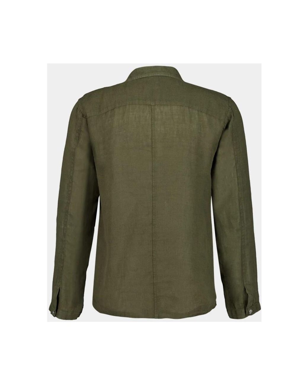 Casual Shirts di 120% Lino in Green da Uomo