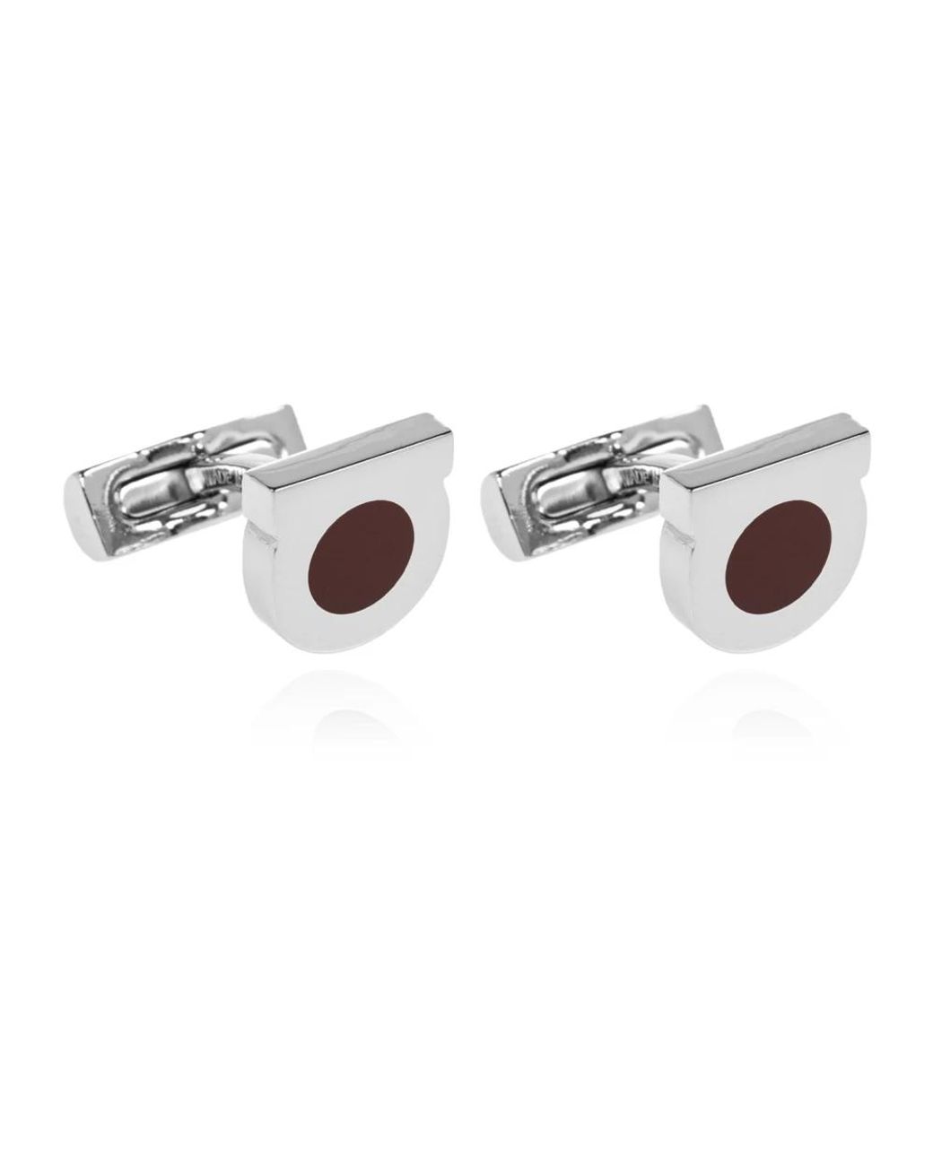 Cufflinks & Tie Clips di Ferragamo in Metallic da Uomo