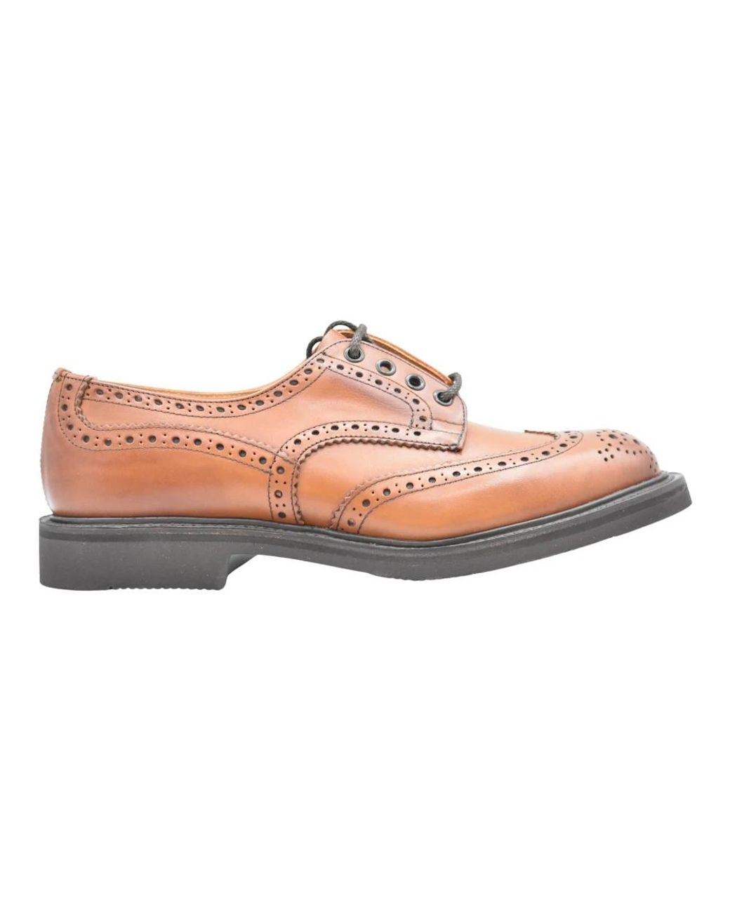 Tricker's Pink Laced Shoes for men