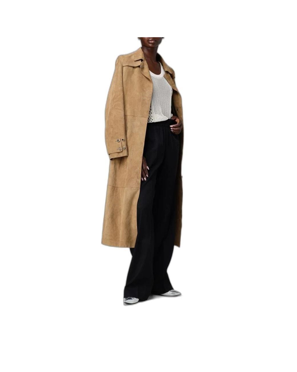 Golden Goose Deluxe Brand Natural Trench Coats