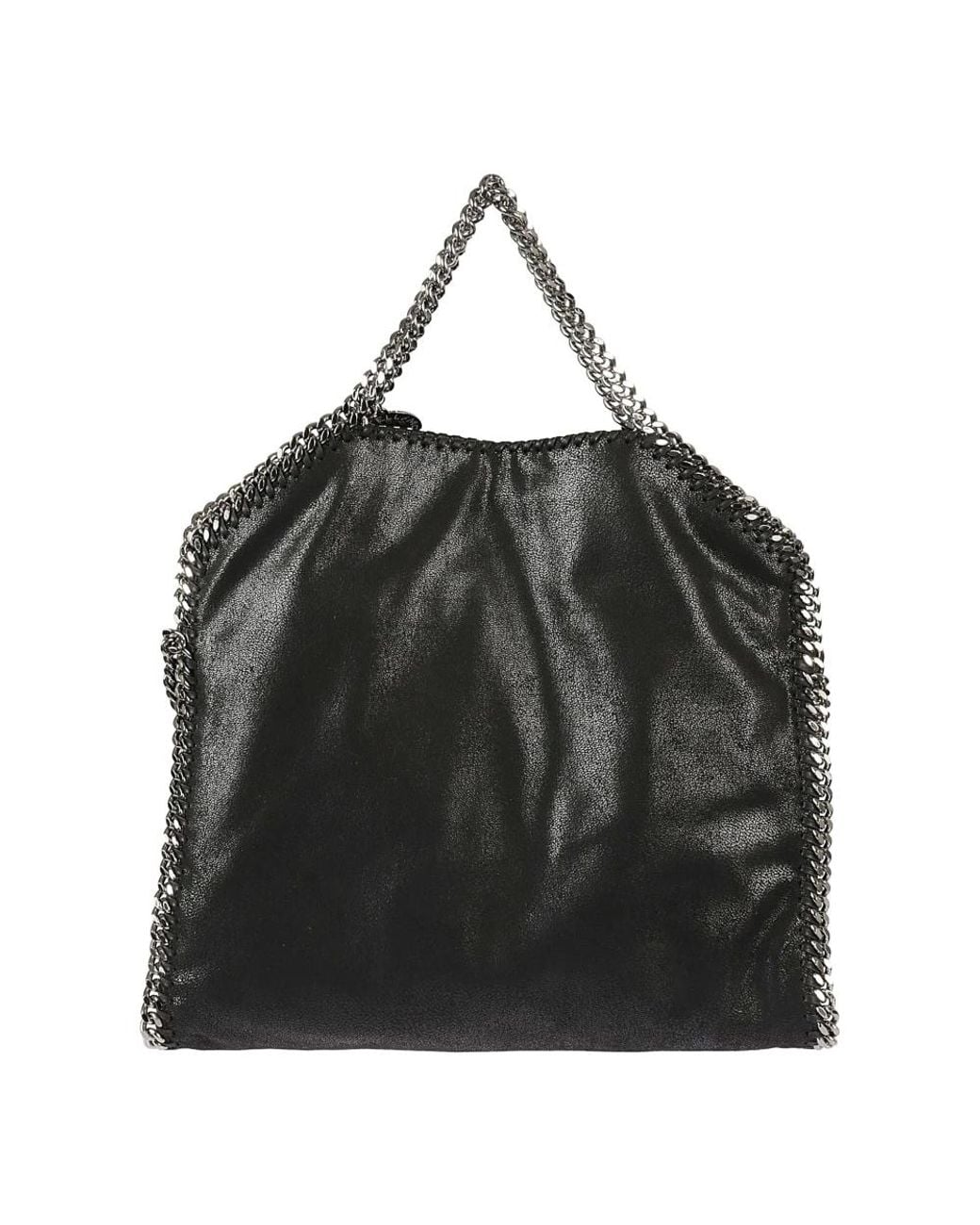 Stella McCartney Black Falabella Fold-Over Tote Bag