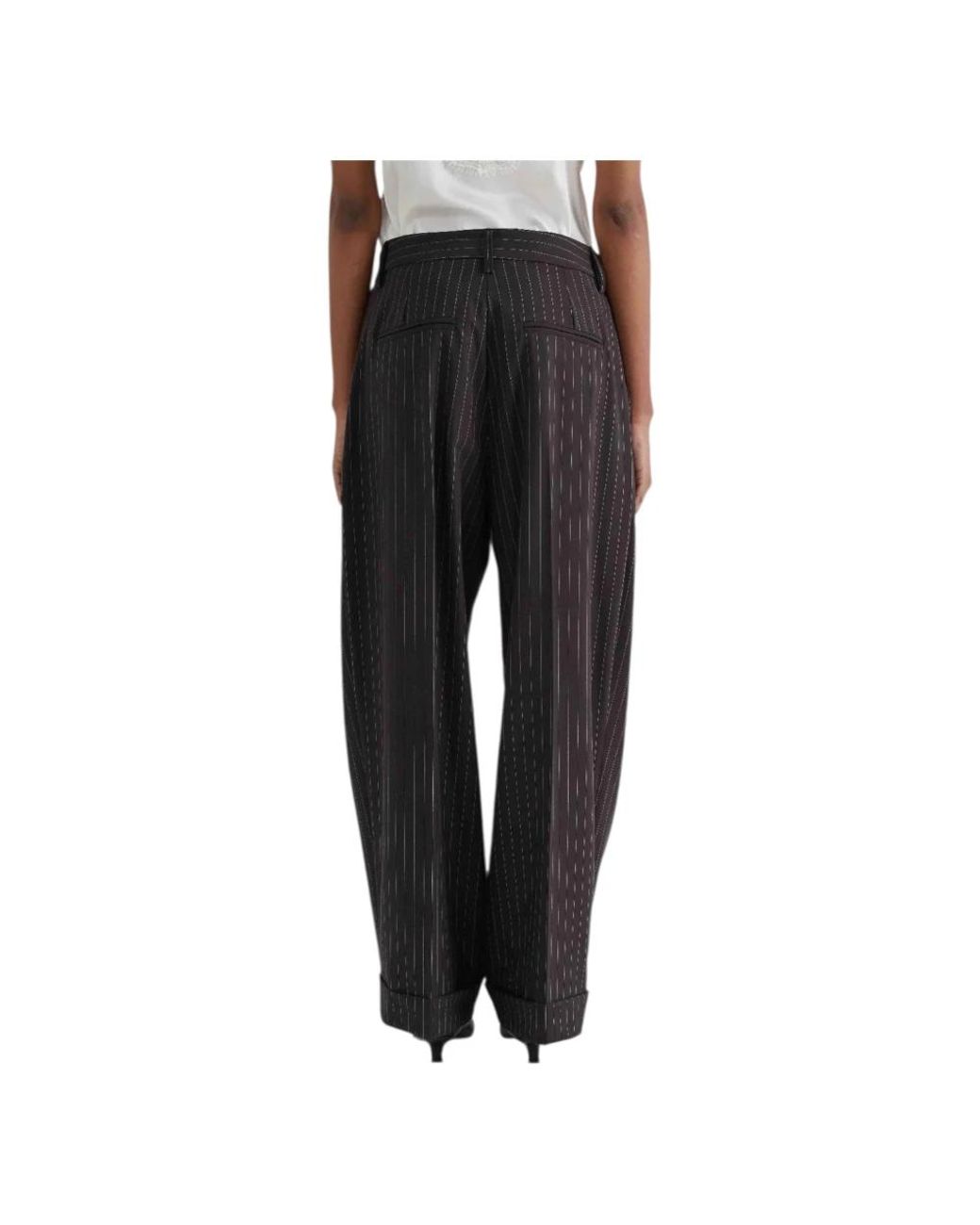 MEIMEIJ Black Straight Trousers