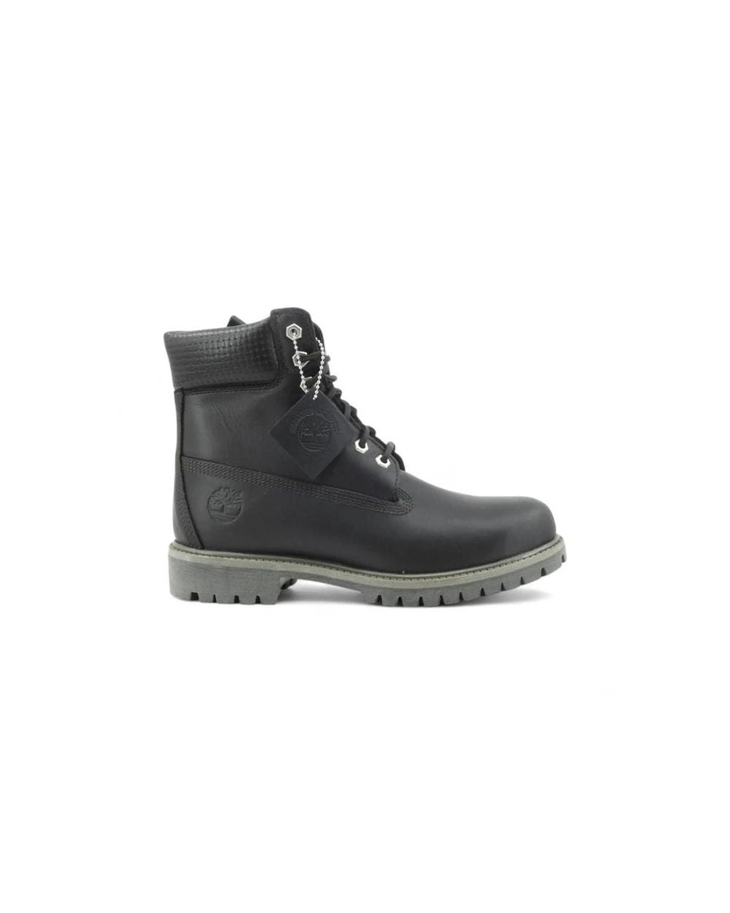 Timberland Black Lace-Up Boots for men