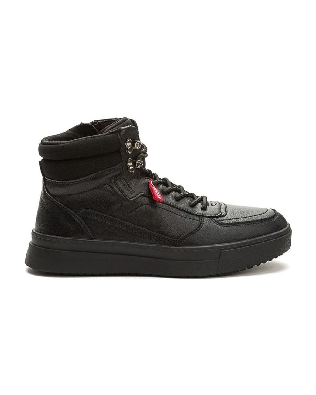 Keddo Black Lace-Up Boots for men