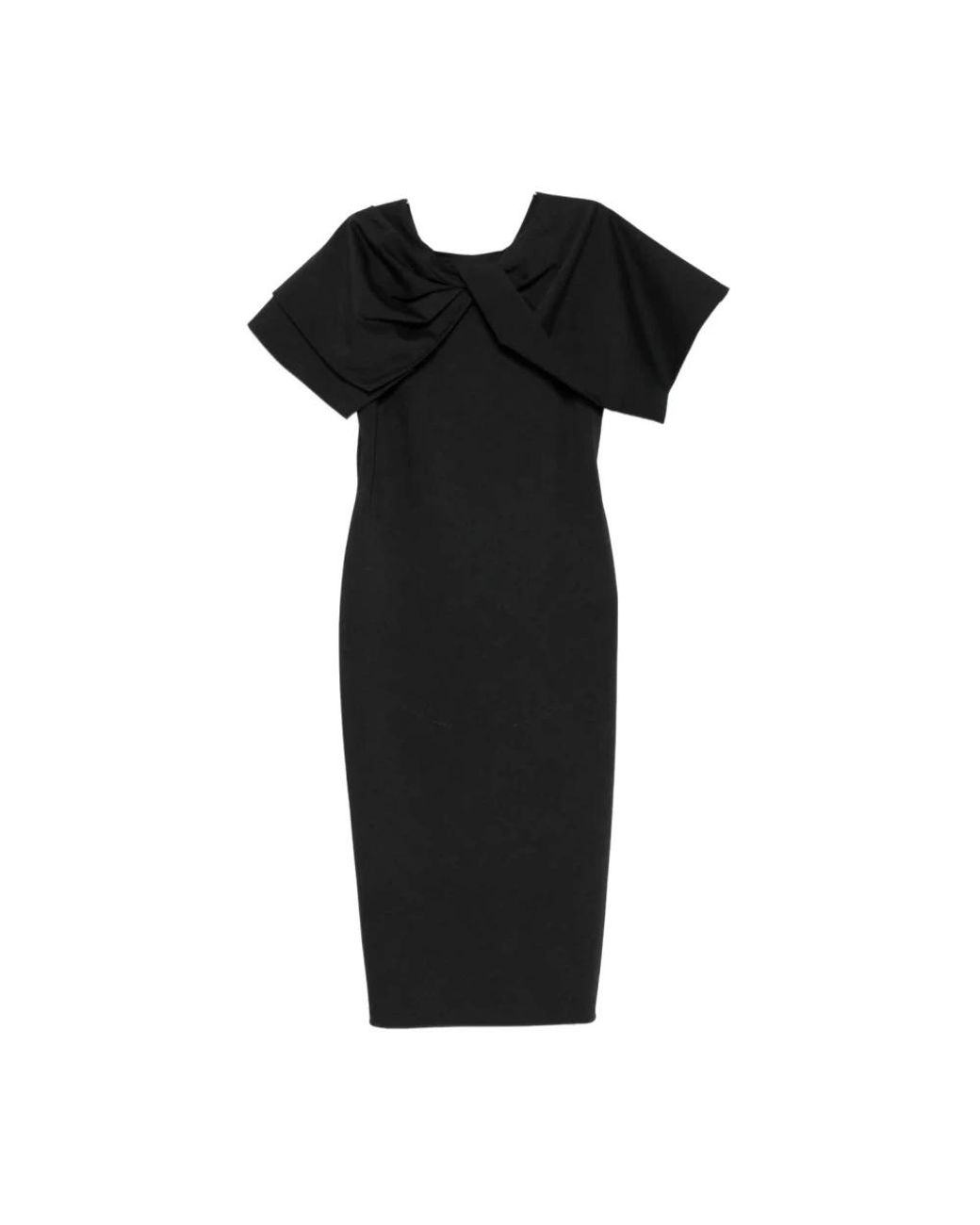 Alberta Ferretti Black Midi Dresses
