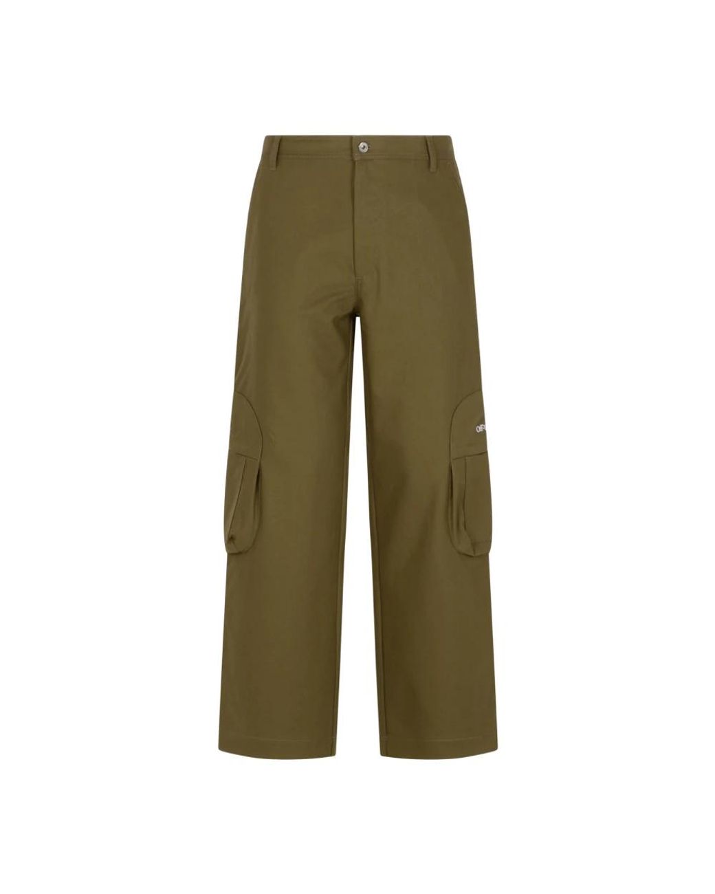 Off-White c/o Virgil Abloh Green Wide Trousers for men