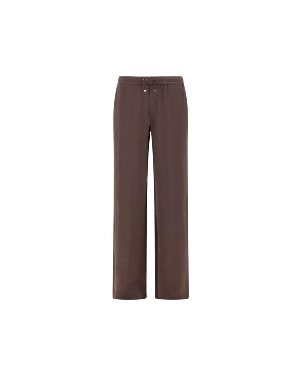 Herno Brown Wide Trousers