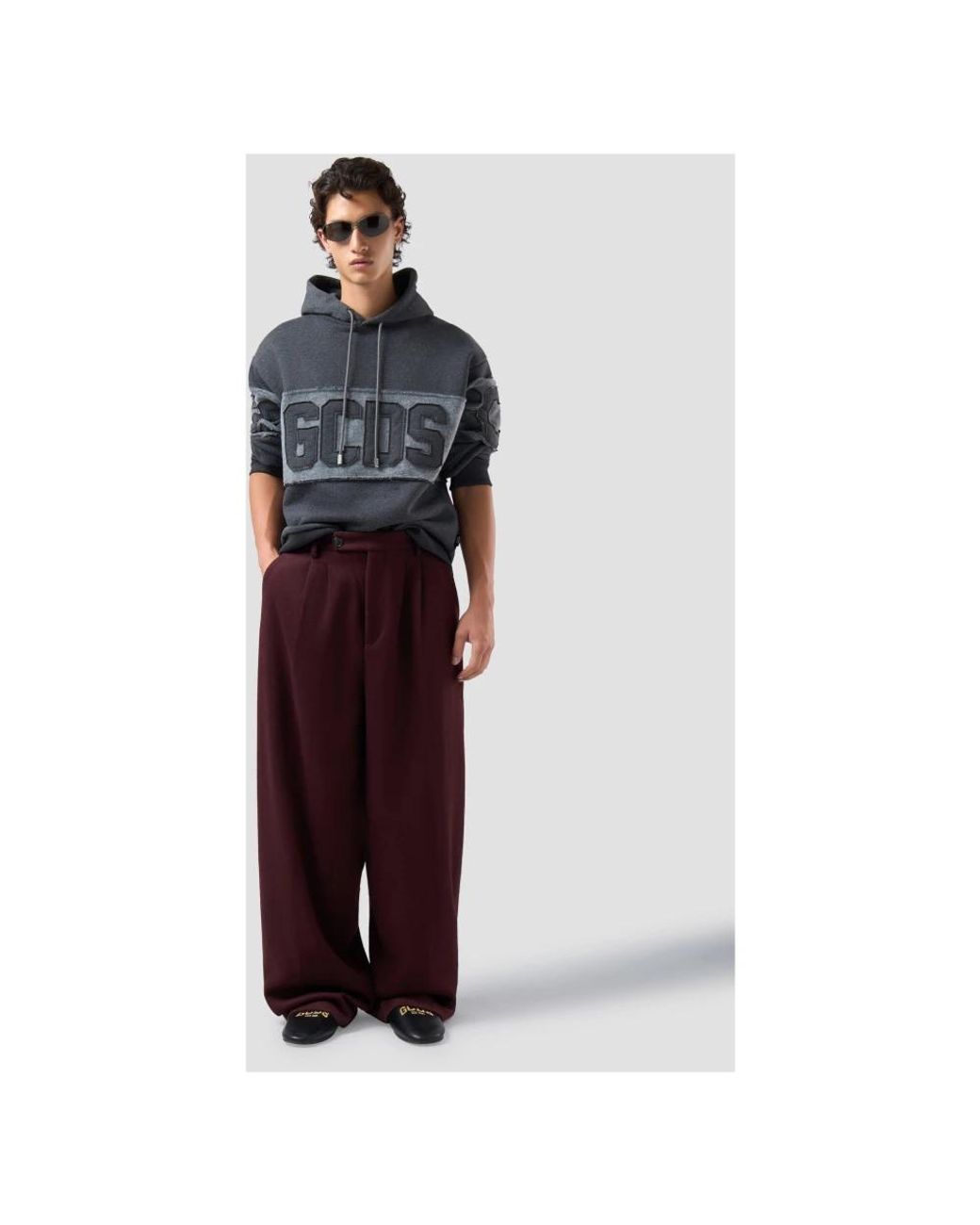Gcds Gray Hoodies for men