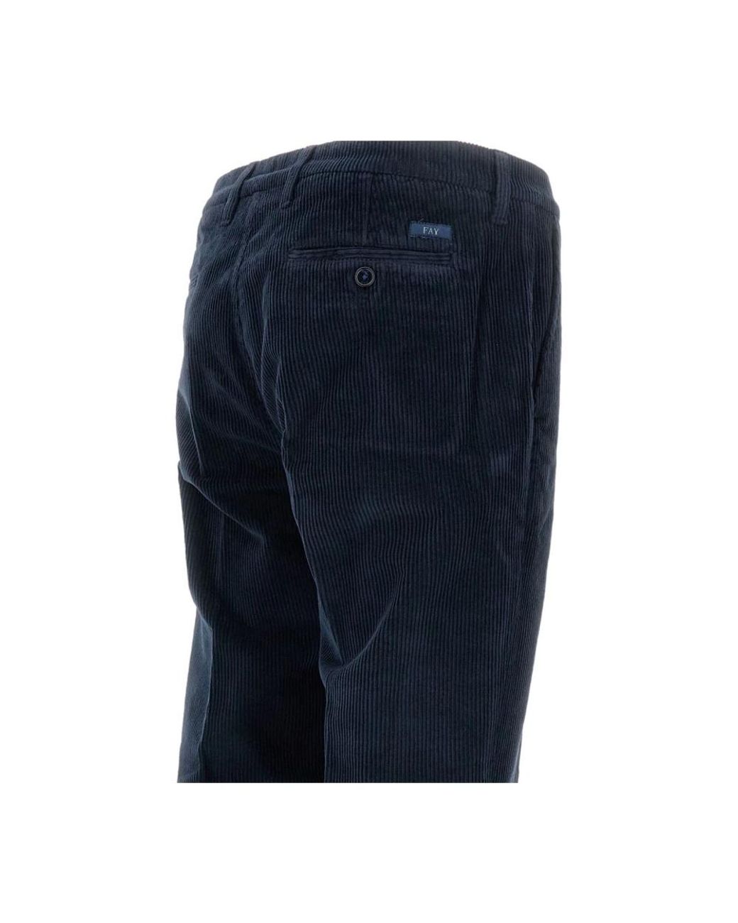 Fay Blue Slim-Fit Trousers for men
