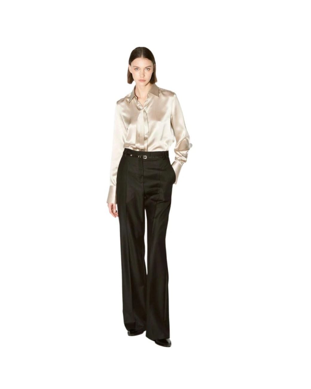 Barbara Bui Gray Wide Trousers