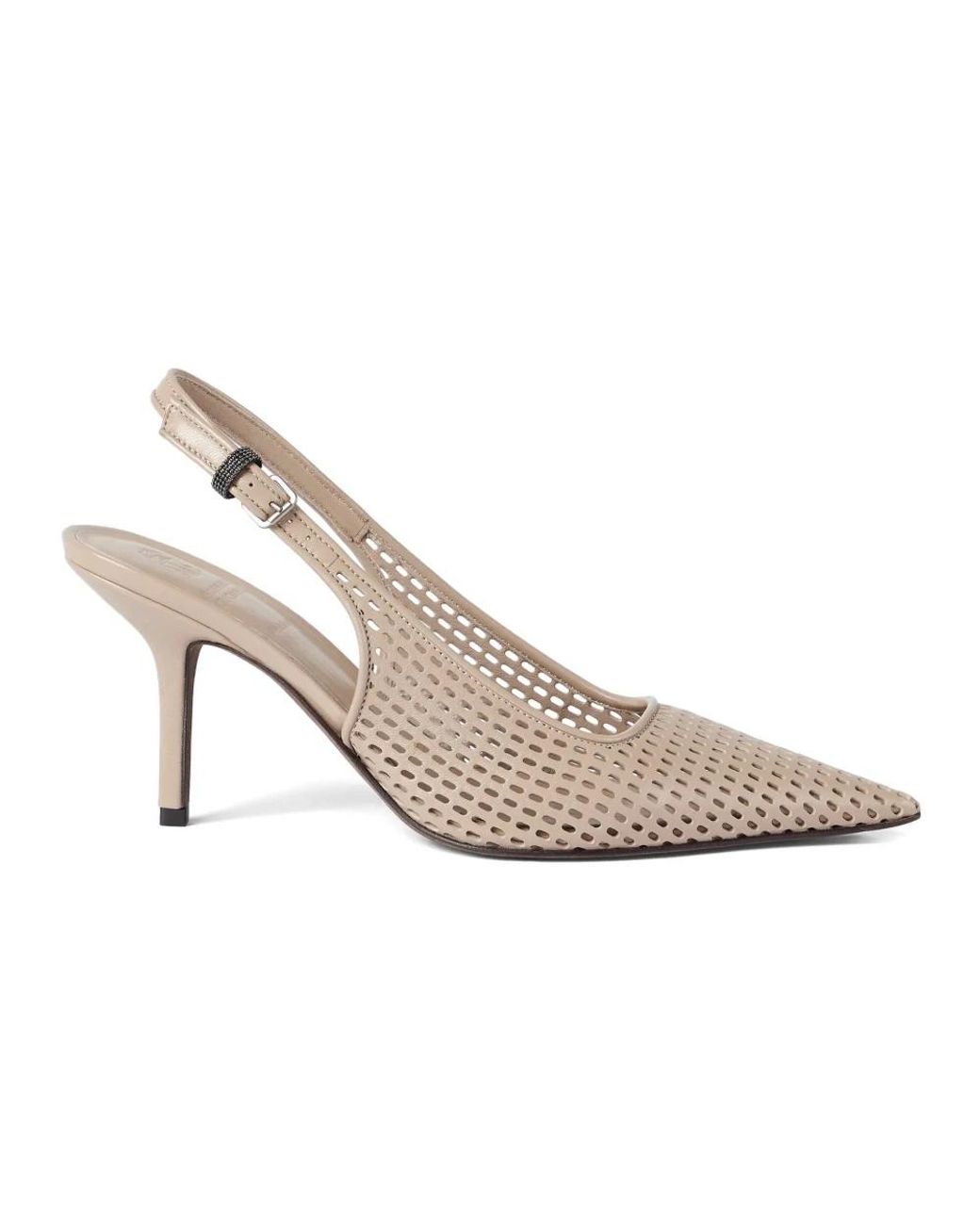 Brunello Cucinelli White Pumps