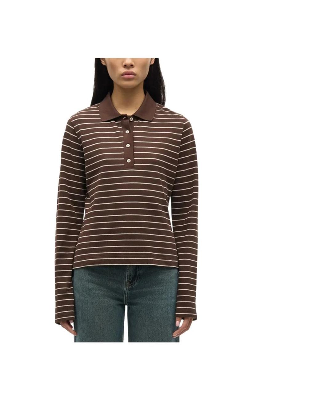 Samsøe & Samsøe Samia Ls Polo 15888 in het Brown