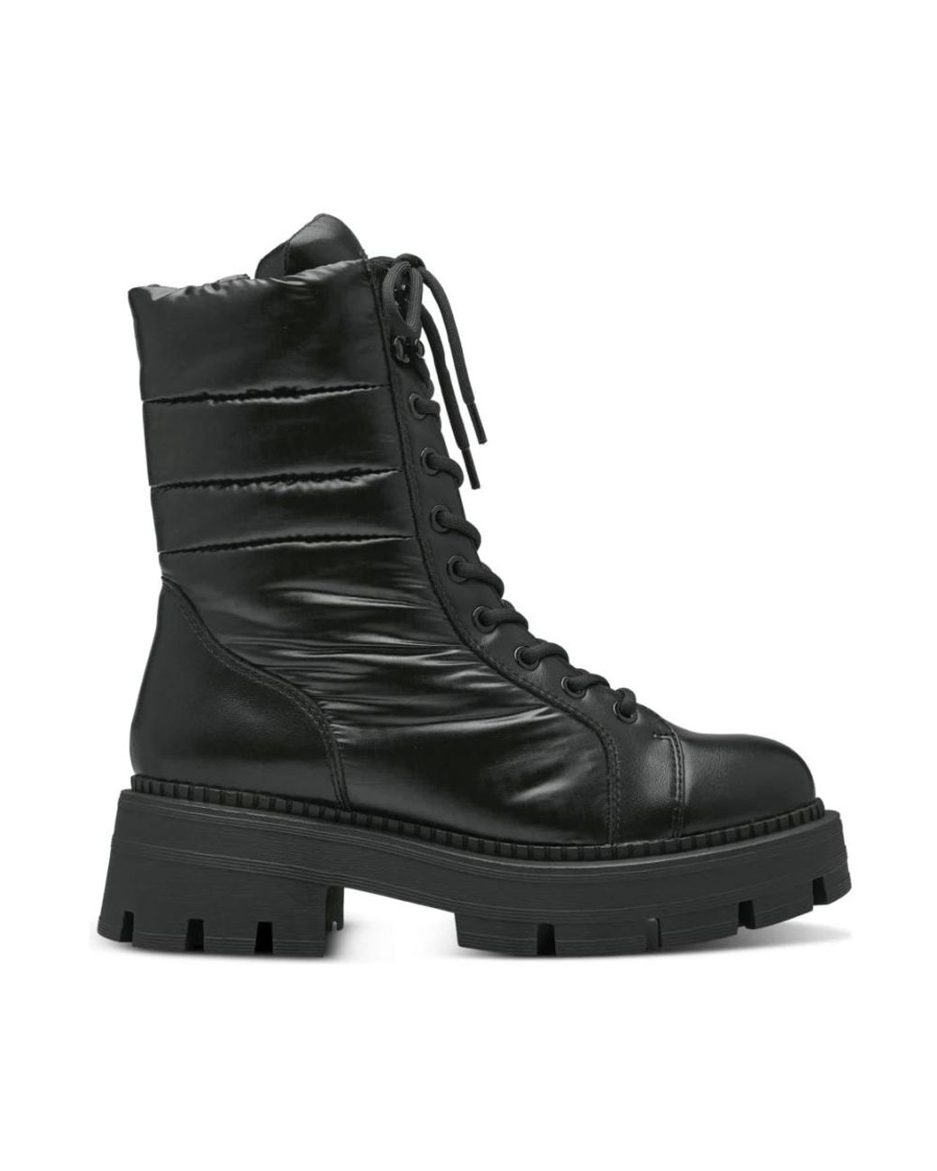 Tamaris Black Lace-Up Boots