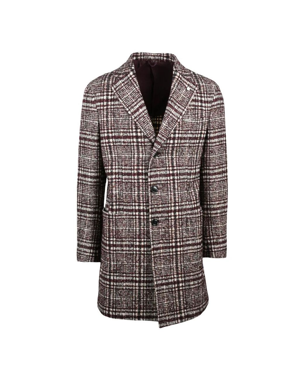Luigi Bianchi Brown Single-Breasted Coats for men