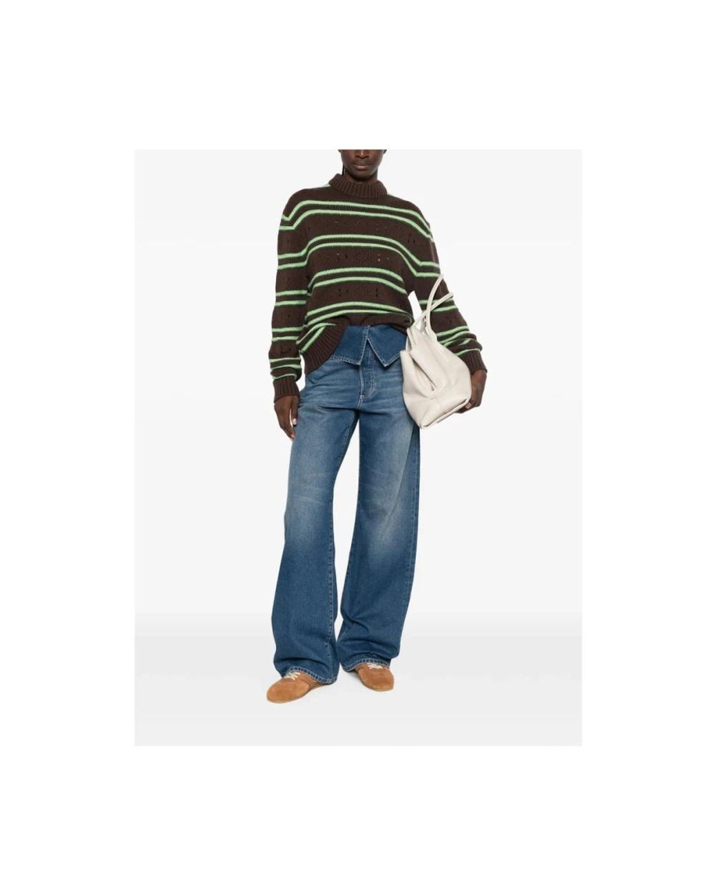 Dries Van Noten Blue Wide Jeans