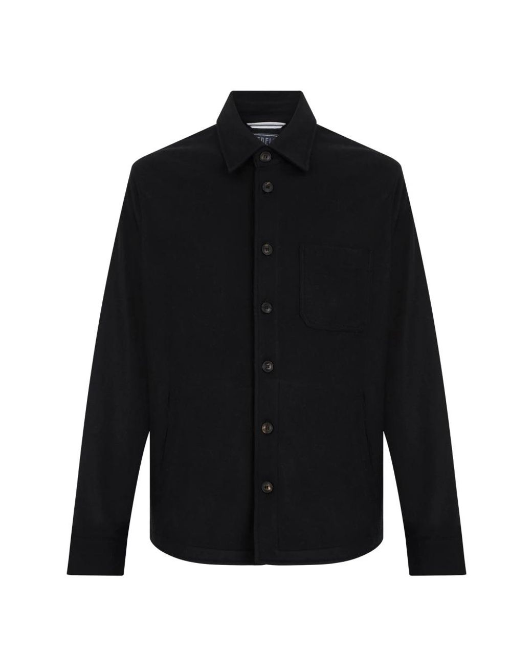 Fedeli Black Casual Shirts for men