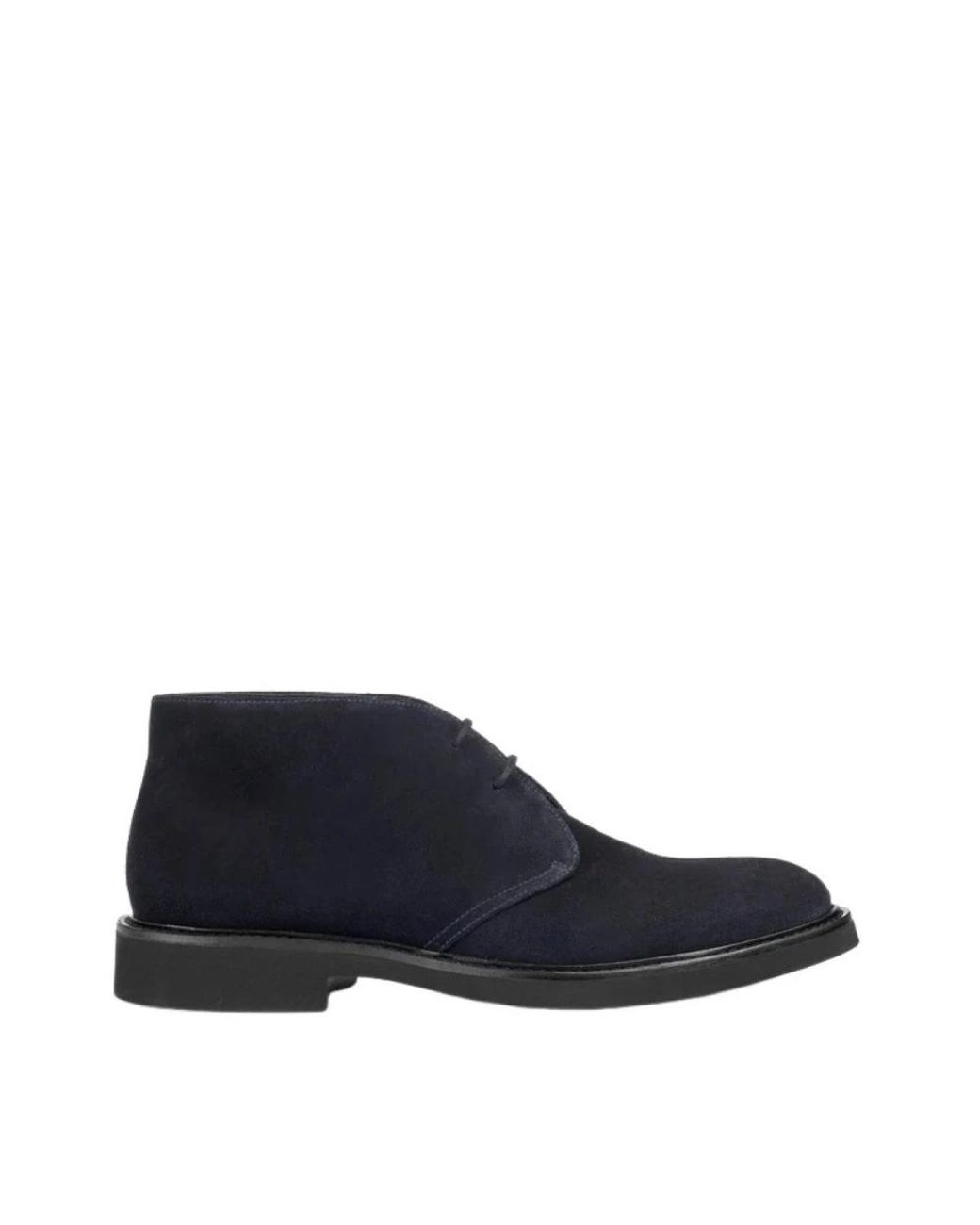 Doucal's Blue Lace-Up Boots for men