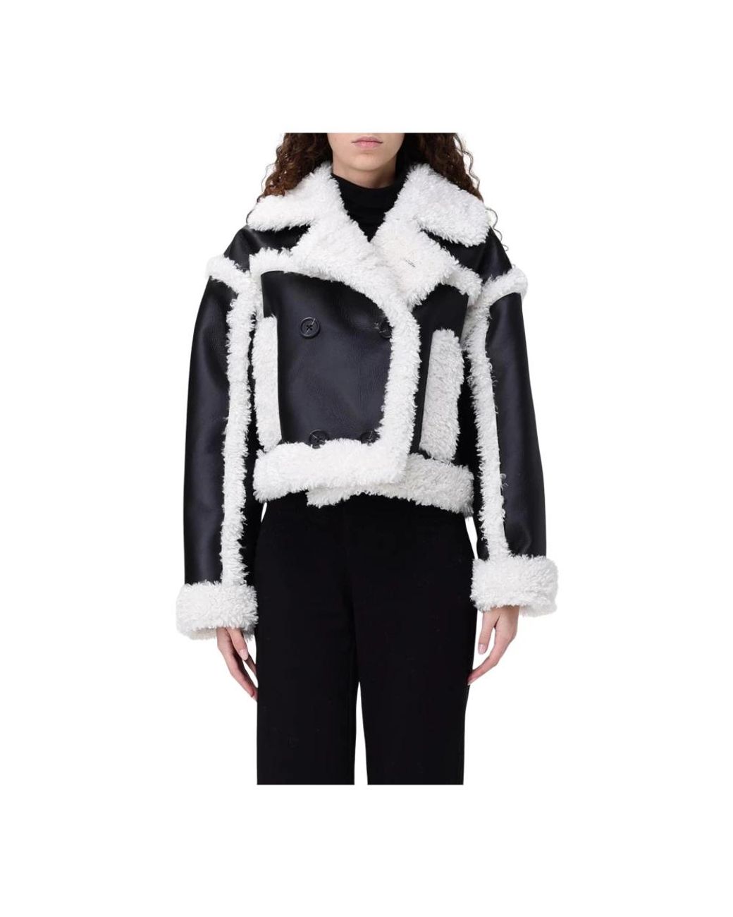 Stand Studio Shearling Jas in het Black