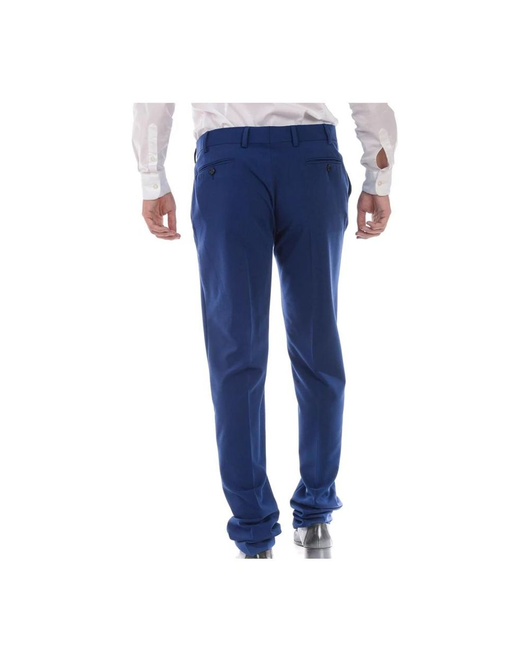 Daniele Alessandrini Blue Suit Trousers for men