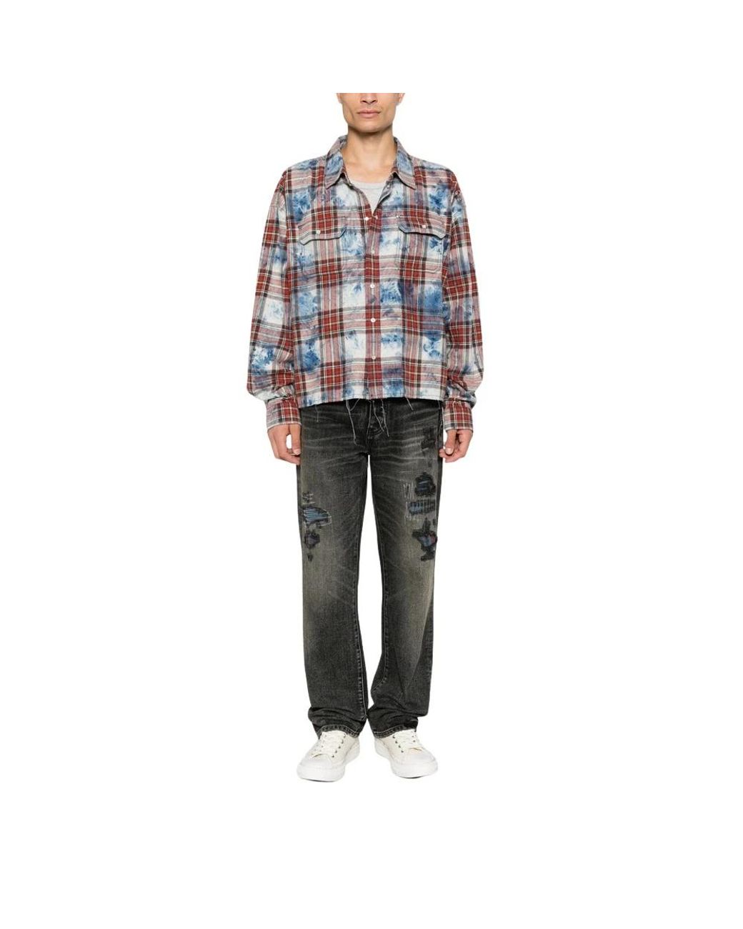 Purple Brand Gray Straight Fit Jeans for men
