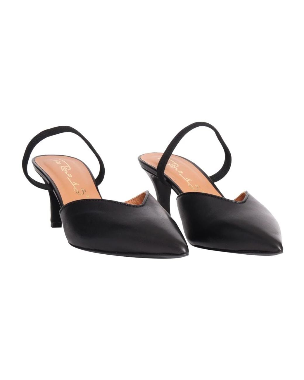 Via Roma 15 Brown Heeled Mules