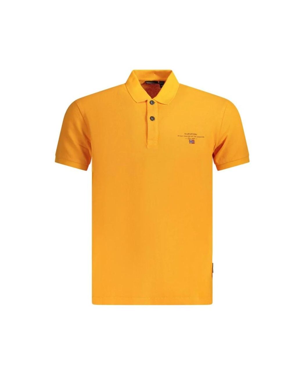 Napapijri Tops ,Oranje ,Katoen Oranje Katoenen Polo Shirt in het Yellow voor heren