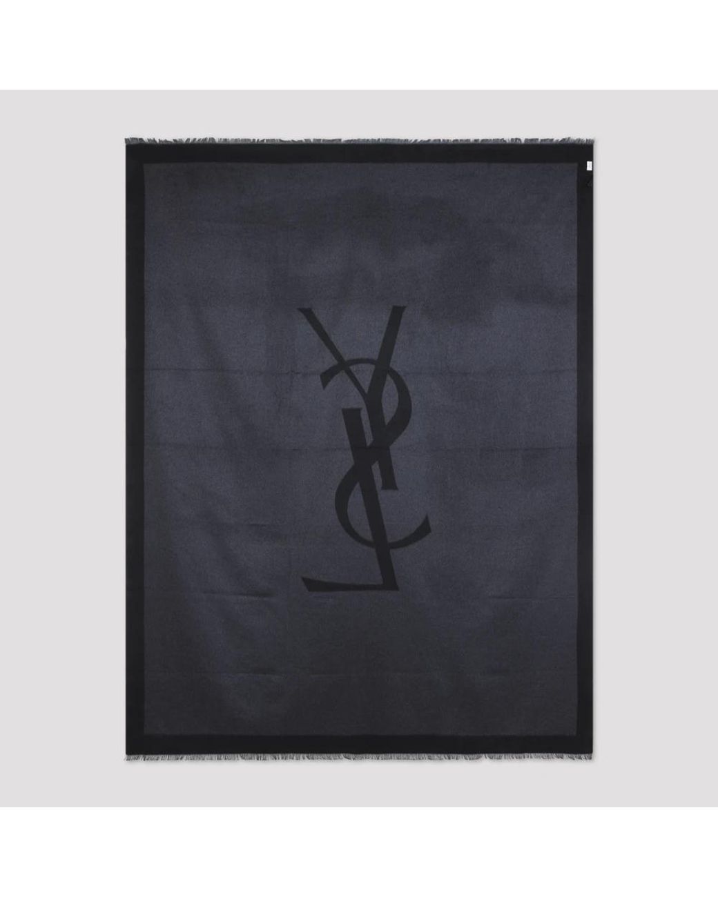 Saint Laurent Black Seidenschal