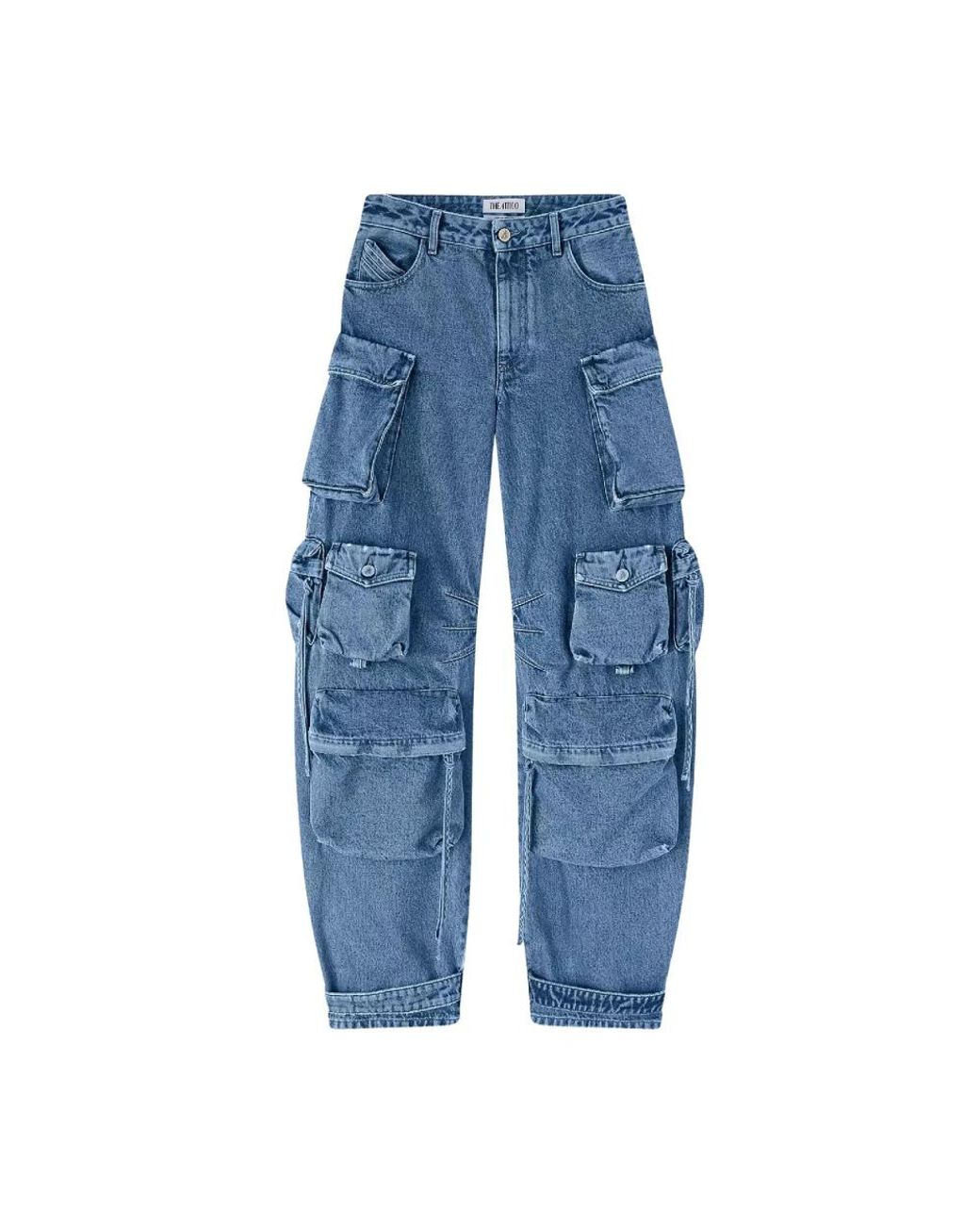The Attico Blue Loose Fit Jeans