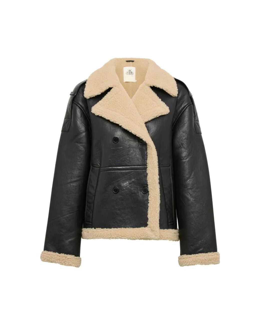 Karen By Simonsen Black Leather Jackets