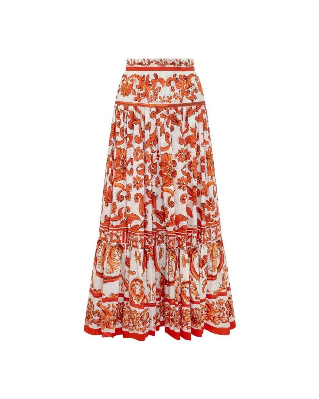 Dolce & Gabbana Red Maxi Skirts