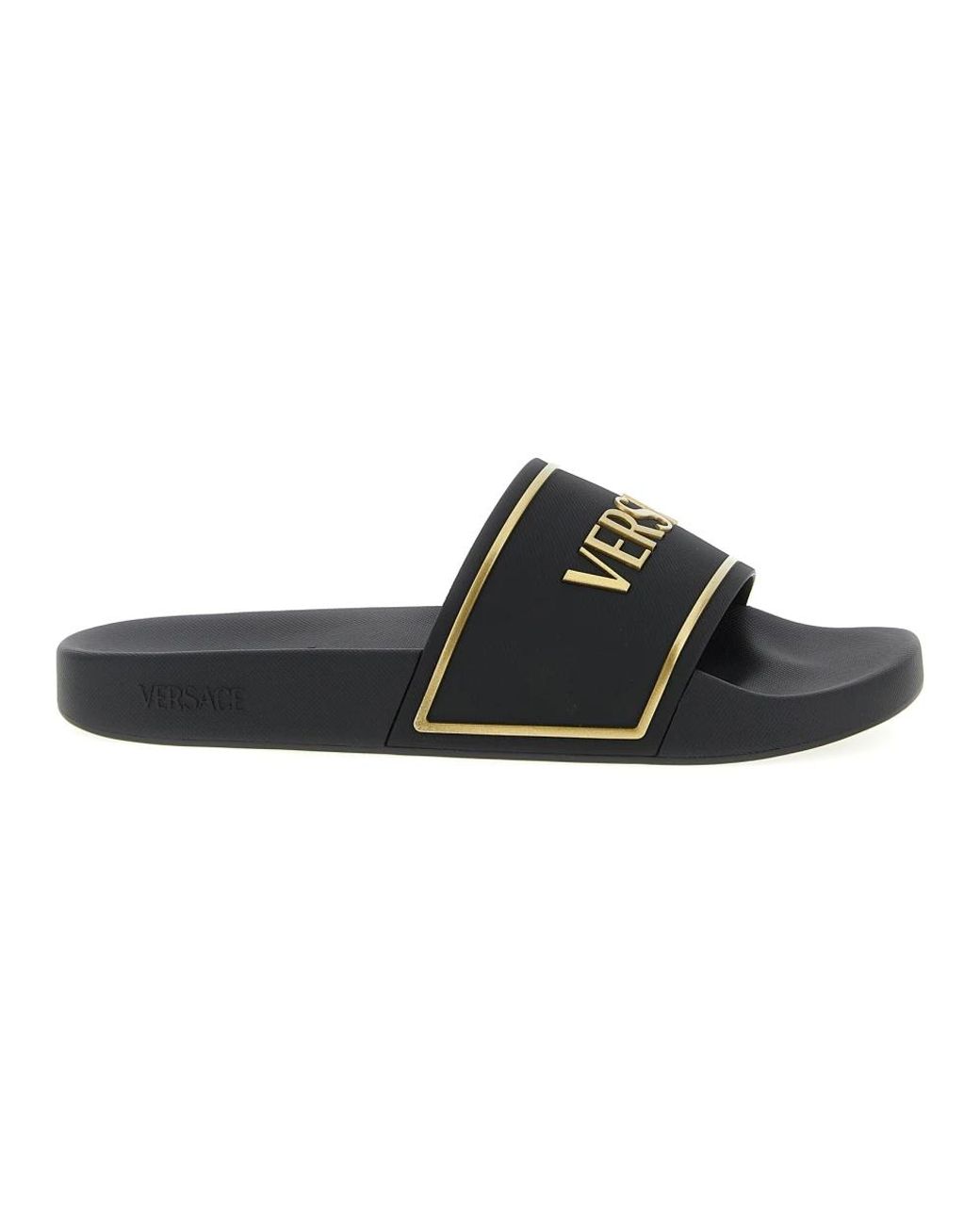 Versace Rubber Sliders in Black für Herren