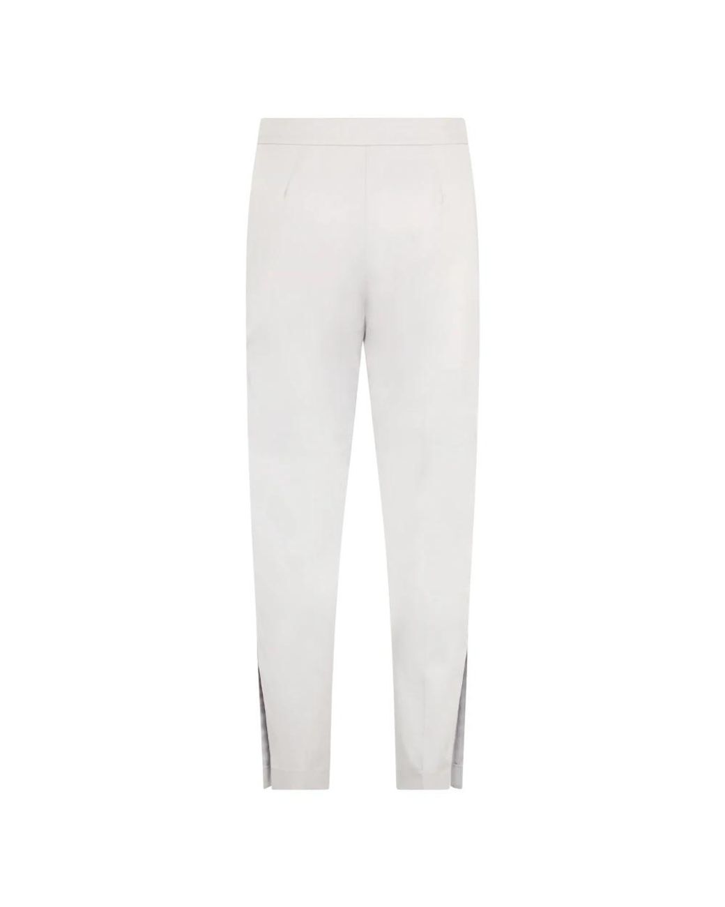 Moorer White Cropped Trousers