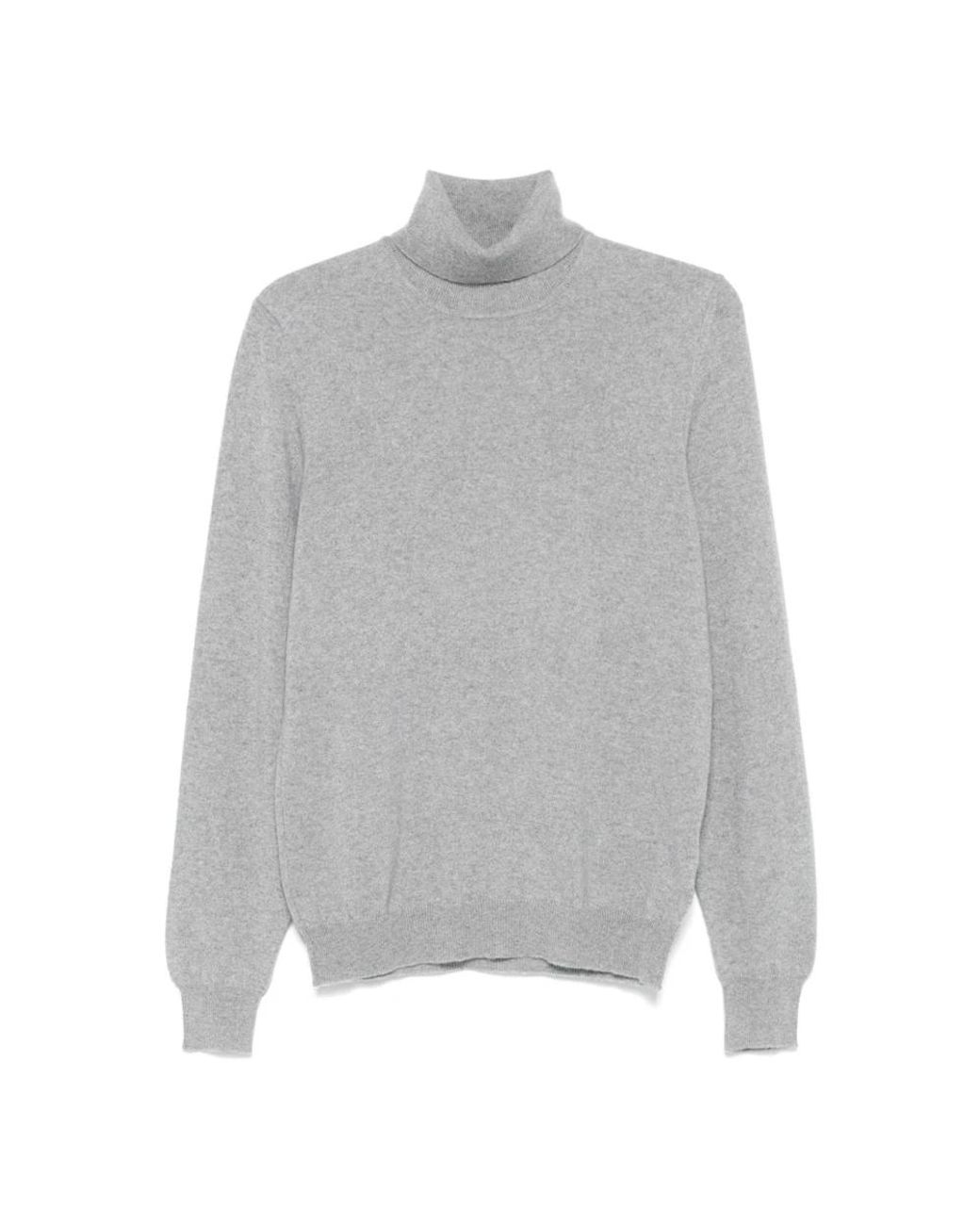 Fedeli Gray Cashmere Knitwear for men